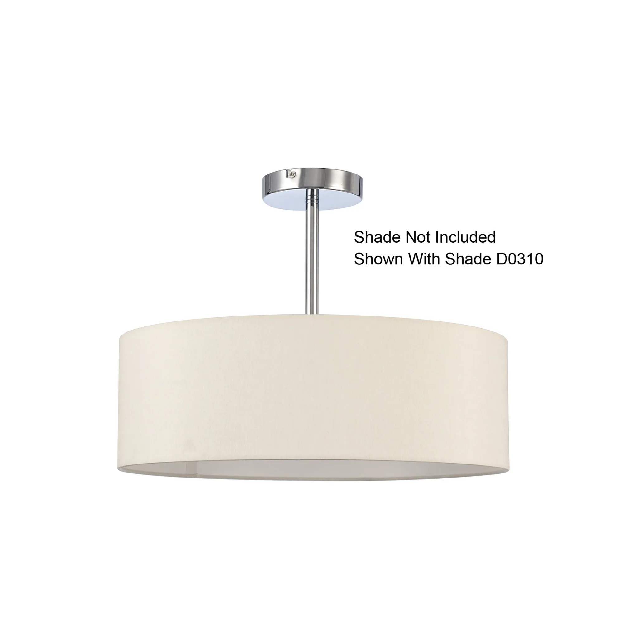Baymont Semi Flush 3 Light Polished Chrome D0336  Deco Baymont PC